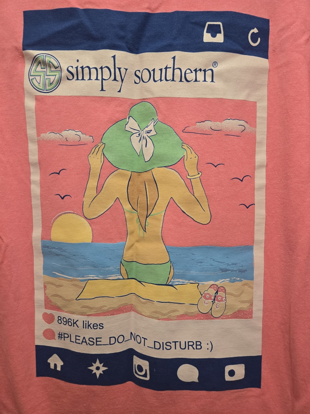 Simply Southern Coral Beach Graphic Tee